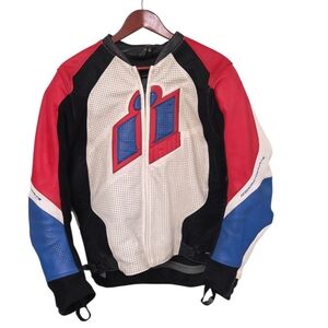 Icon Hypersport Glory leather motorcycle jacket 2014 Mens Size Medium Riding